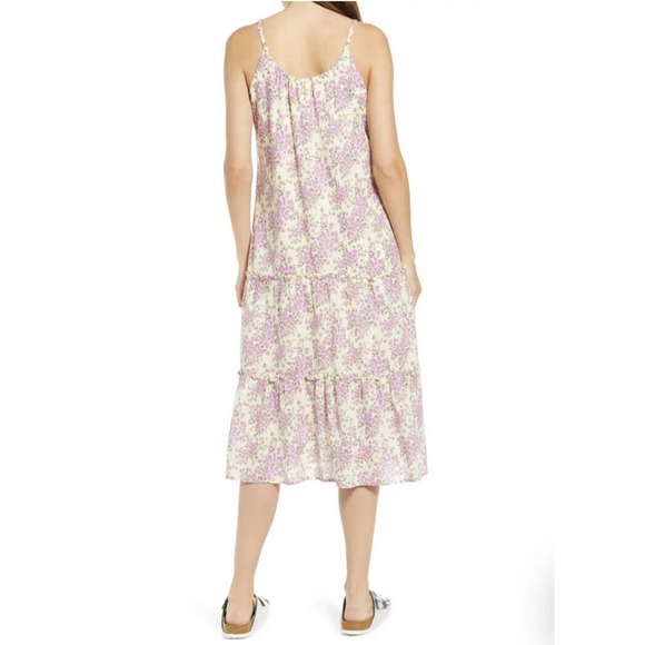 Heartloom Glow Stasi Floral Midi Sundress Ruffle Cottagcore Size Medium … - Picture 2 of 11